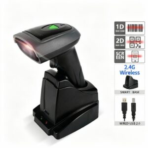 Wireless Barcode Scanner with Charging Cradle