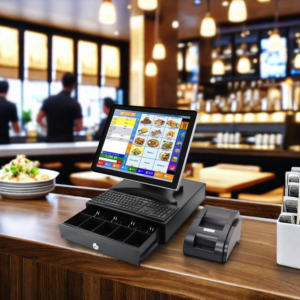 Restaurant Touch Screen POS Terminal with Cash Drawer and Printer