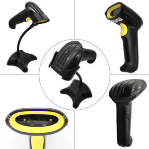 Wired 1D Laser Barcode Scanner with Stand