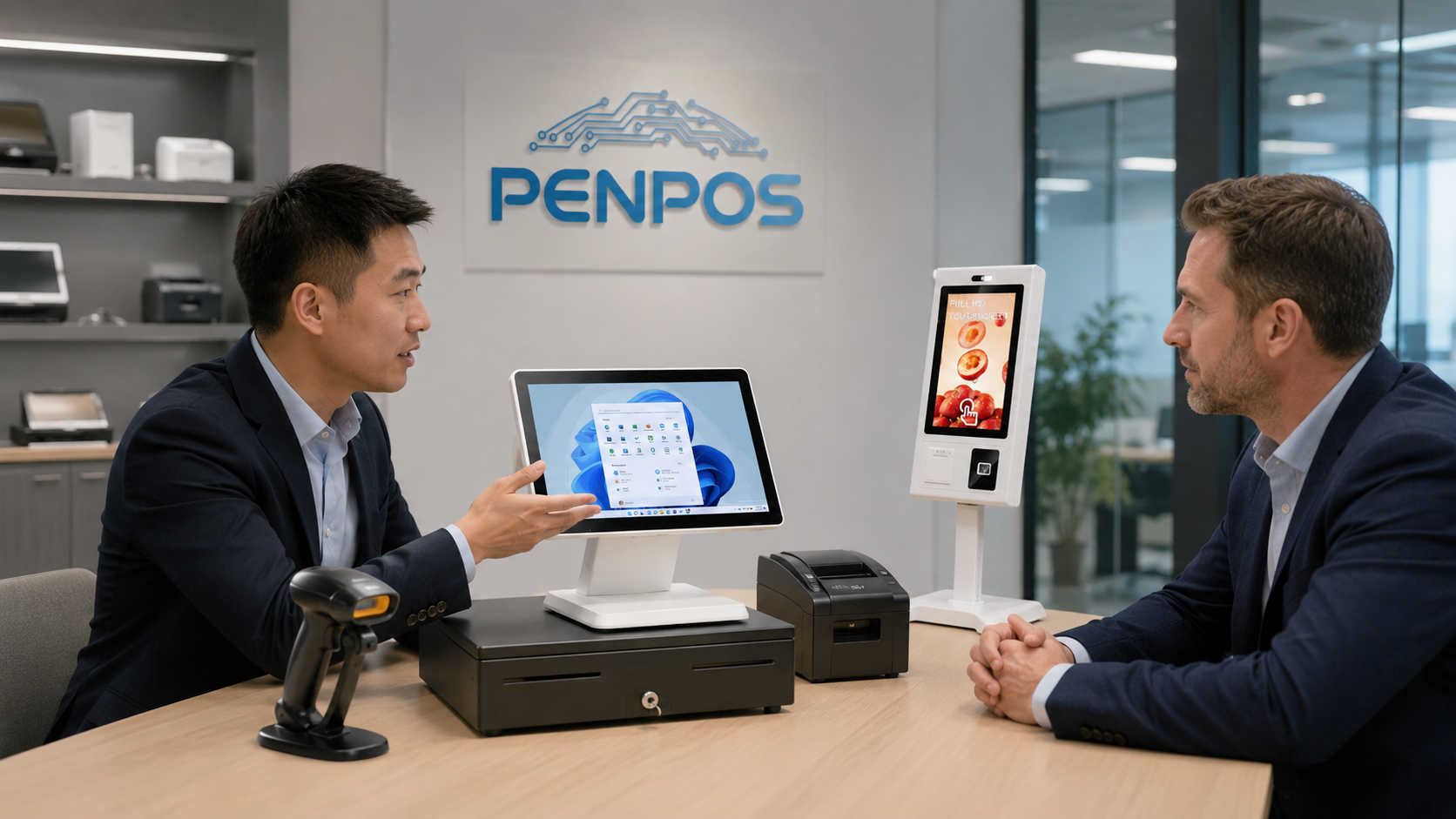 B2B POS hardware demonstration for system integrators and restaurant projects