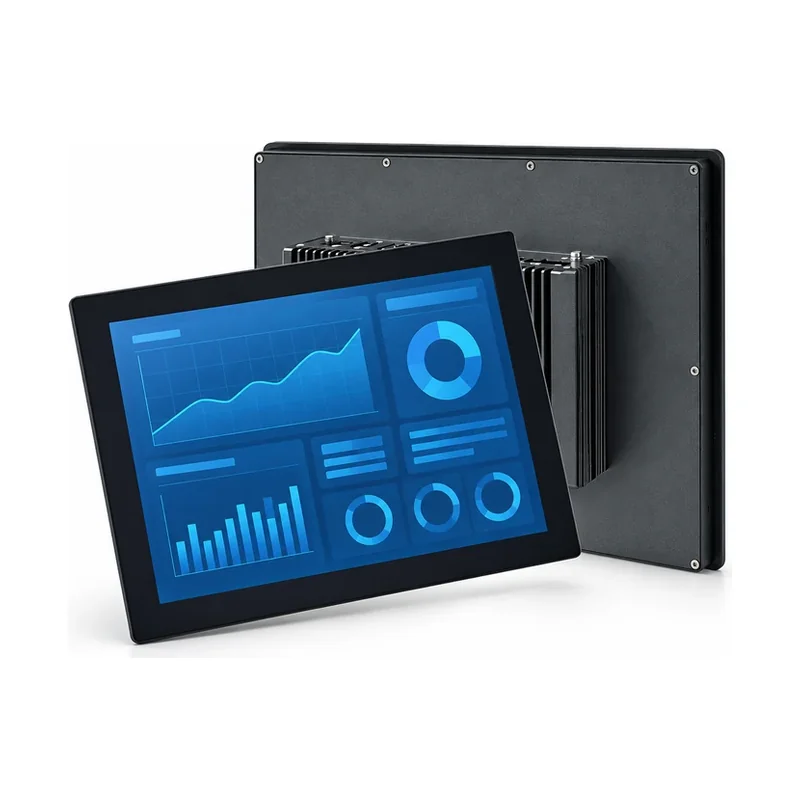 15 inch i7 8565u industrial panel pc with touchscreen and finned rear module