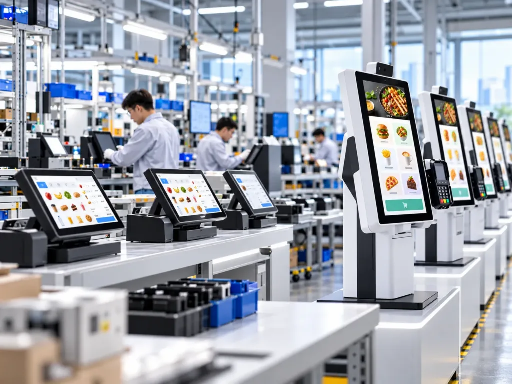 Illustrative POS hardware assembly and inspection setting